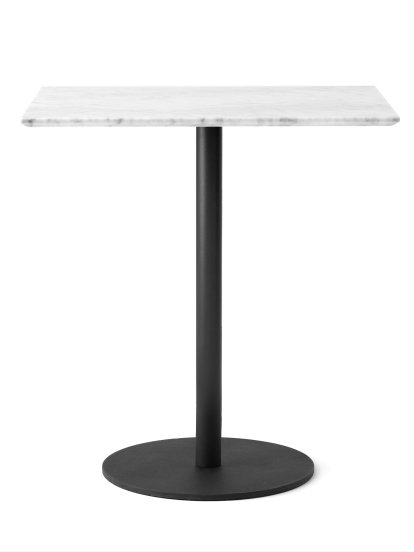 In Between SK16 Bistro Table, SK16 rectangular, Bianco carrara / Black