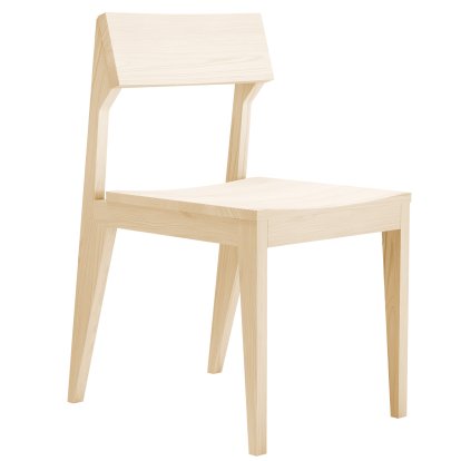 Schulz Chair, Waxed ash with white pigment, Unupholstered