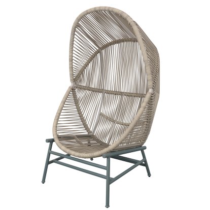Hive Armchair , Weave small - Sand, Dusty green