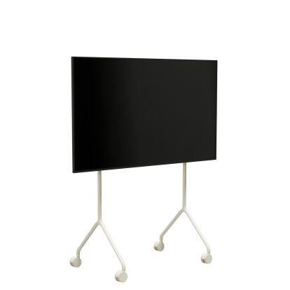 Moon TV Stand, Light, Pearl