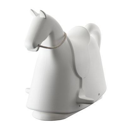 Rocky Rocking Horse, White