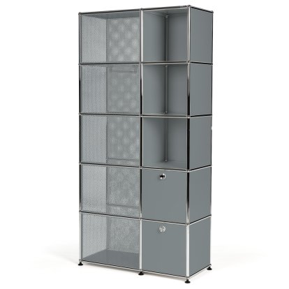 USM Haller wardrobe type 3, Mid grey RAL 7005