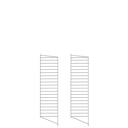 String System Floor Panel, Set of 2, 115 x 30 cm, Dark grey