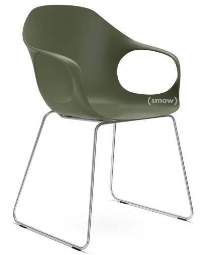 Elephant Sledge, Olive green, Satin chrome steel