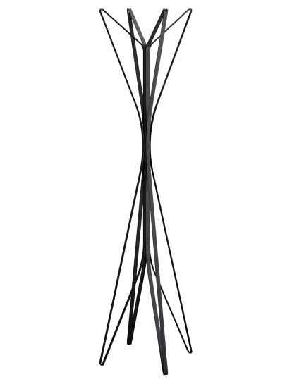 Coat Rack Aster, Black, 4 hooks