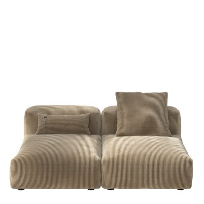 Vetsak Sofa Set 1, M, Cord velours - Sand, With cushions